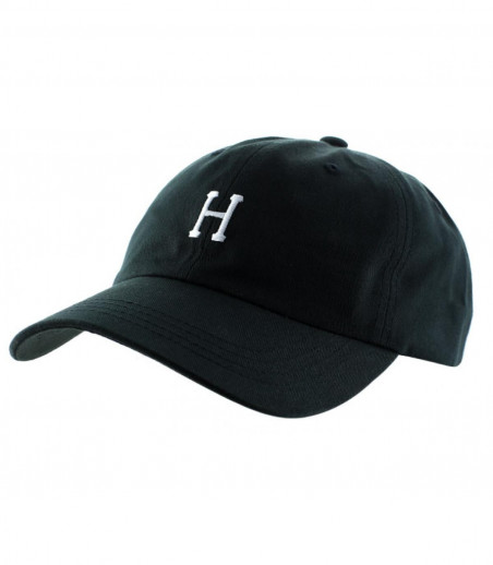 Classic H curve brim hat black Huf